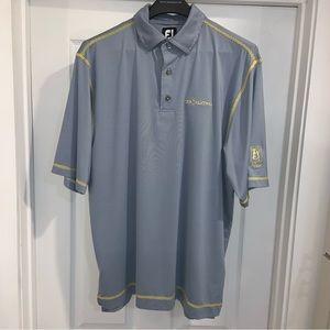 Footjoy Golf Polo- Blue- Size Large- Players/ Sawgrass logo